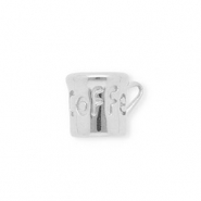 Stainless steel charms coffee cup Silver
