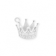 Stainless steel charms crown Silver