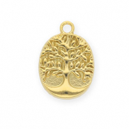 Stainless steel charms tree of life Gold