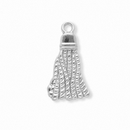 Stainless steel charms tassels Silver