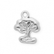 Stainless steel charms tree Silver