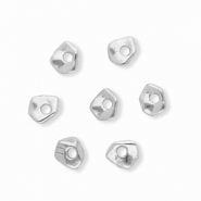 Stainless steel beads spacer nugget Silver
