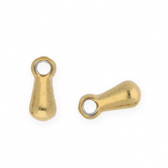 Stainless steel findings end tag drop Gold