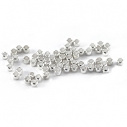DQ metal findings crimp beads 2mm Silver 