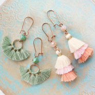 Inspirational Sets B-E-A-U-T-I-F-U-L earrings with tassels