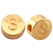 DQ European metal letterbead S Gold (nickel free) 