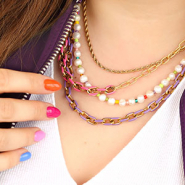 Inspirational Sets How to design jewellery using stainless steel chains with enamel