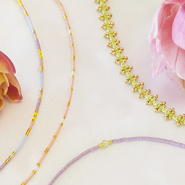 Inspirational Sets Minimalist jewellery design with Miyuki delica’s 15/0