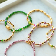 Inspirational Sets Bracelets inspiration with top faceted beads
