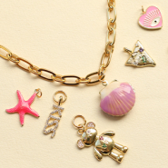 Inspirational Sets Create beautiful jewellery: charm necklaces and earrings with Brass TQ metal charms