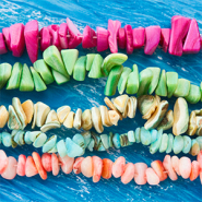 NEW Unique shell beads & elastic cord collection