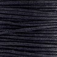 Waxed cord 1.0 mm Black