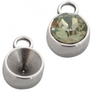 DQ European metal beads silver DQ European metal settings antique silver 