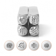 ImpressArt texture stamps series 2, 4pack Silver