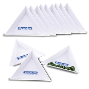 Beadalon Triangle Bead Trays White
