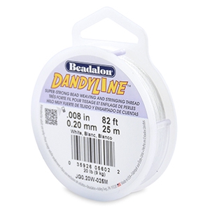 Beadalon stringing wire Dandyline 0.20mm White