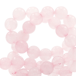 Natural stone beads Quartz 8mm Princess Pink Opal