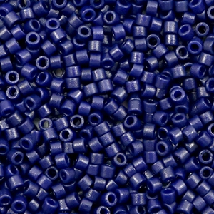 Miyuki beads delica's 11/0 Duracoat Opaque Matte Dyed Cobalt Blue