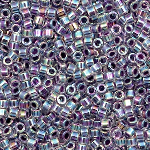 Miyuki beads delica's 11/0 Amethyst Lined Crystal AB