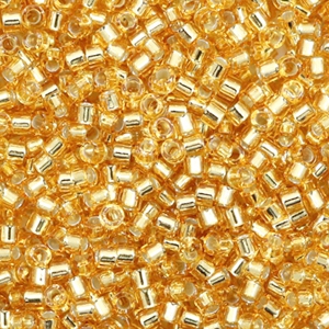 Miyuki beads delica's 11/0 Silverlined Gold