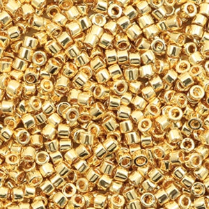 Miyuki beads delica's 11/0 24kt Gold Plated