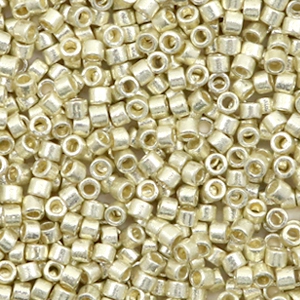 Miyuki beads delica's 11/0 Duracoat Galvanized Silver