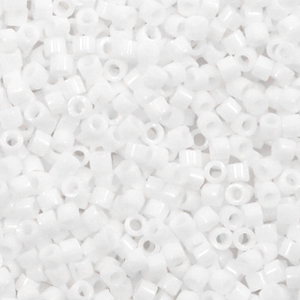 Miyuki beads delica's 11/0 Matte AB White