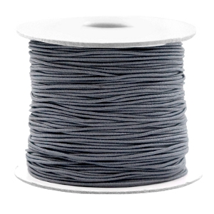 Coloured elastic cord 0.8mm Cool Grey