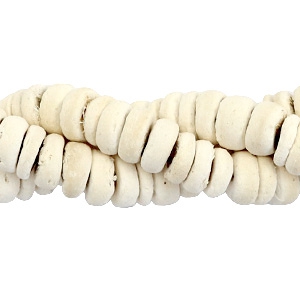 Coconut beads disc 8mm White (natural colour coconut)