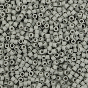 Miyuki beads delica's 11/0 Opaque Matte Gray DB-761