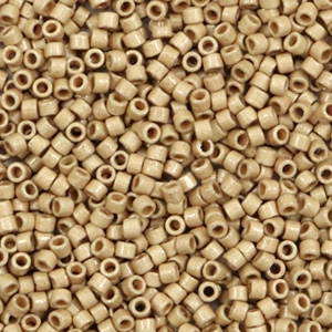Miyuki beads delica's 11/0 Duracoat Galvanized Matte Champagne DB-1834f