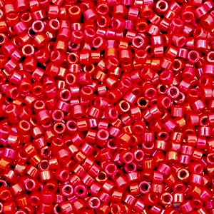 Miyuki beads delica's 11/0 Opaque Luster Red DB-214
