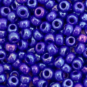 Miyuki seed beads 6/0 Opaque Luster Cobalt Blue 6-1945