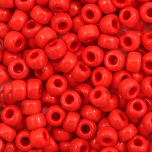 Miyuki seed beads 6/0 Opaque Red 6-408