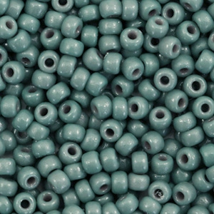 Miyuki seed beads 8/0 Duracoat Opaque Eucalyptus Green 8-4481