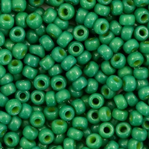 Miyuki seed beads 8/0 Duracoat Opaque Spruce Green 8-4477