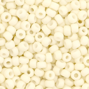 Miyuki seed beads 8/0 Opaque Matte Cream White 8-2021
