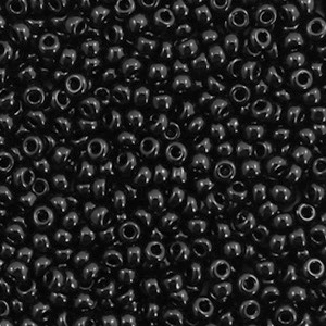 Miyuki seed beads 11/0 Opaque Black 11-401