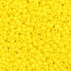 Miyuki seed beads 11/0 Opaque Yellow 11-404