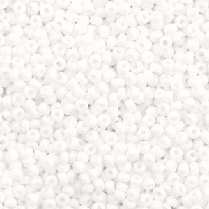 Miyuki seed beads 11/0 Opaque White 11-402