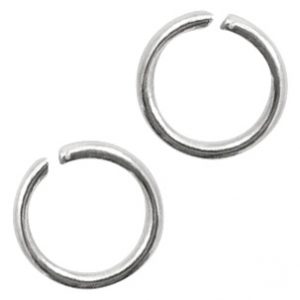 Stainless Steel findings jump ring 5mm Antique Silver