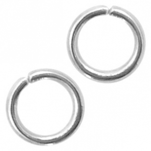 Stainless Steel findings jump ring 4mm Antique Silver