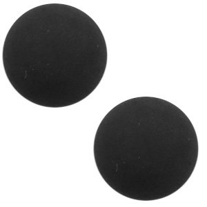 12 mm classic Polaris Elements cabochon matt Black