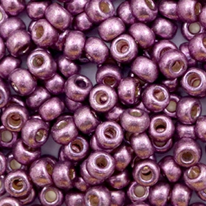 Miyuki seed beads 6/0 Duracoat Galvanized Eggplant Purple 6-4220