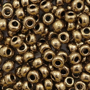 Miyuki seed beads 6/0 Metallic Dark Bronze 6-457
