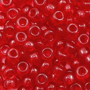 Miyuki seed beads 6/0 Transparent Ruby Red 6-141