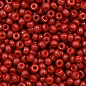 Miyuki seed beads 8/0 Duracoat Opaque Jujube Red 8-4469