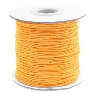 Coloured elastic cord 1mm Sunflower Orange