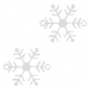 Bohemian connectors snowflake Silver