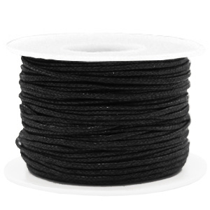 Waxed cord 1.5mm Black